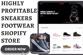 design sneakers shopify shoe website footwear dropshipping store sneaker website