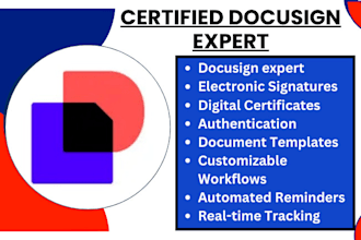 be your docusign expert document upload PDF conversion automation integration VA
