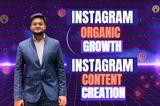 create instagram content and manage instagram for fast organic instagram growth