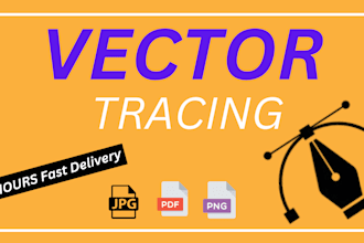 do vector trace or recreate any logo or image within 2 hrs