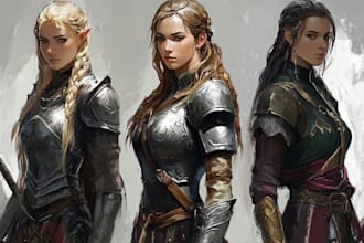 create amazing d or dnd character for you