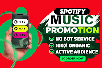 create ads for orgnaic spotify music promotion