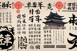 design a chinese or japanese calligraphy tattoo for you