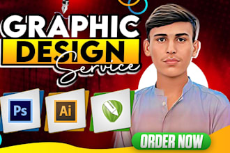 do graphic design, adobe photoshop, adobe illustrator and coreldraw