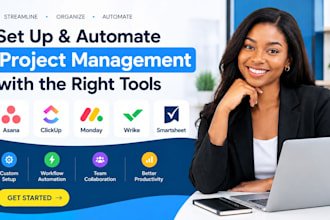 set up automate asana clickup monday jira wrike smartsheet project management