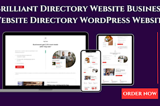 design brilliant directory website business website directory wordpress website