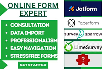 create jotform paperform wufoo limesurvey surveysparrow polldaddy riddle survio