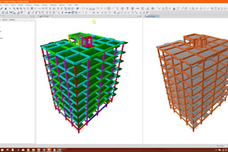 do analysis and design of rcc, steel structure with load calculation