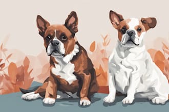 draw illustration pet portrait vector art