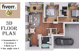 render 3d floor plan architectural