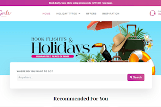 design travel agency website, travel and tour booking website, booking forms