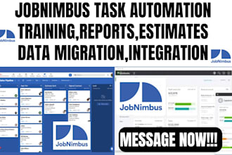 do jobnimbus task automation dashboards data migration,reports,estimate projects