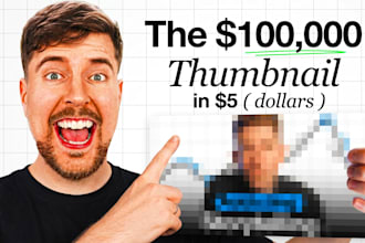 make youtube thumbnail from pov of a CTR boosting expert