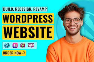 build business website or wordpress blog website, wordpress website development