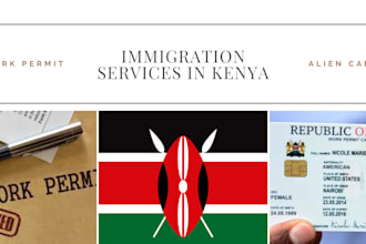 assist in work permit,visa,alien card,passes in kenya