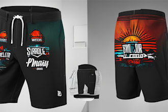 create streetwear shorts or any clothing design