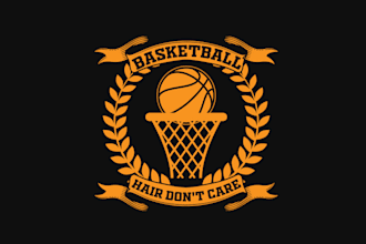 make strange unique basketball logo
