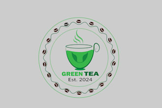 make awesome cafe coffee and tea logo