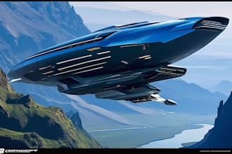 draw you sci fi and spaceship design for you