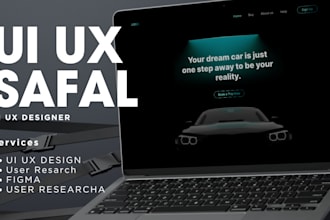 design web ui ux design,  and app ui ux design in figma