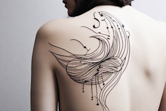 do minimal linework tattoo design for you