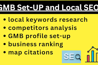 setup google my business gmb for local SEO and gmb map ranking