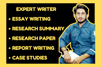 do urgent essay writing, research summary paper, report writing and case study