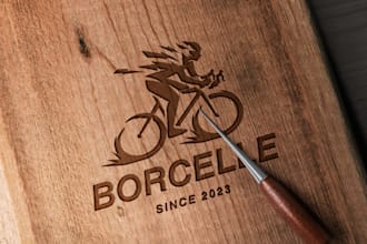 design unique wood, carpentry logo