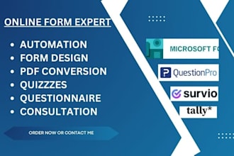 setup microsoft forms typeform questionpro toluna survio tally forms formio