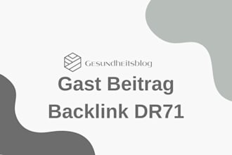 german guest post backlink at healthblog dr71