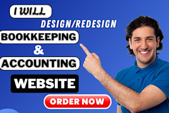 design tax website accounting website bookkeeping website landing page