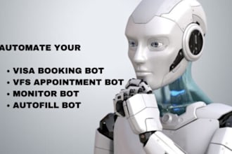 do vfx booking bot, appointment bot, vfx bot, visa booking bot, tls and bls bot