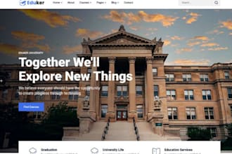 build kindergarten website school website high school website with  wordpress