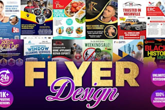 design a stunning christmas flyer design logo christmas postcard or caricature
