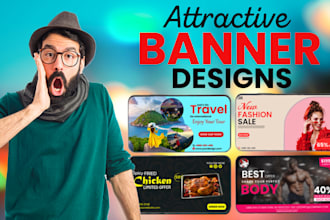 professional website banner, wix banner and youtube banner