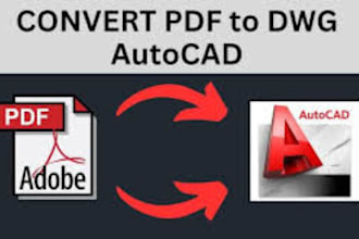 convert floor plan, pdf, sketch or blueprint to autocad, cad, dwg