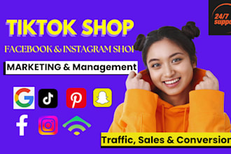 setup tik tok shop ads instagram shop facebook shop USA tiktok shop manager