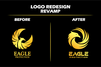modern and professional logo redesign and update