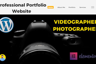 develop a stunning photography and videography portfolio website on wordpress