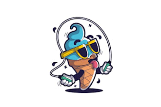 design preferred ice cream logo