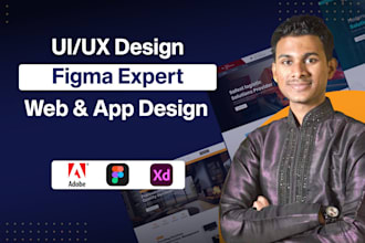 do UI UX design for mobile apps websites and dashboards using figma and adobe