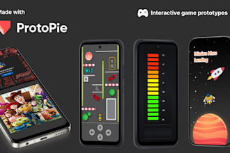design high level prototypes using protopie for interactive games