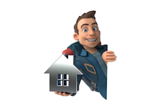 make modern real estate mascot logo