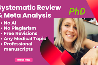research, do comprehensive meta analysis, systematic review, manuscript writing