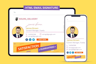 make clickable HTML email signature apple, gmail outlook, mac