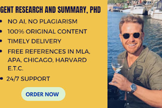 research and write reports, white papers, case study and summary