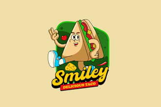 make intriguing sandwich cartoon logo