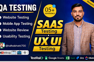 do QA testing, usability testing and website review for you