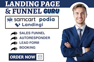 build thrive architect seedprod podia form landingi samcart funnels landing page