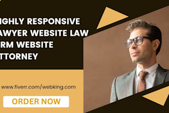 create  lawyer website, law firm website attorney website